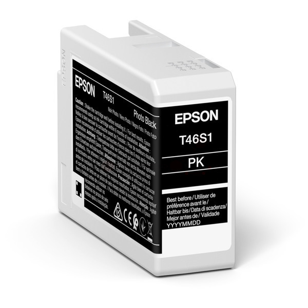 C13T46S100 // T46S1 / original EPSON Tintenpatrone schwarz / C13T46S100 / 25.00 ml