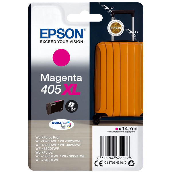C13T05H34010 // 405XL / original EPSON Tintenpatrone magenta / C13T05H34010 / 1100 S. / 14.70 ml