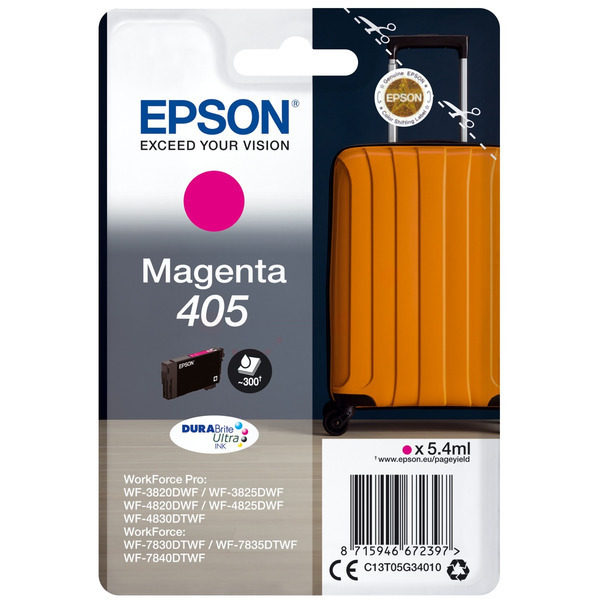 C13T05G34010 // 405 / magenta / original EPSON Tintenpatrone magenta / C13T05G34010 / 300 S. / 5.40 ml