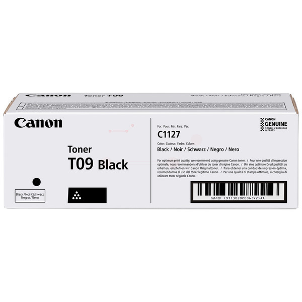 3020C006 // T09BK / original CANON Toner schwarz / 3020C006 / 7600 S.