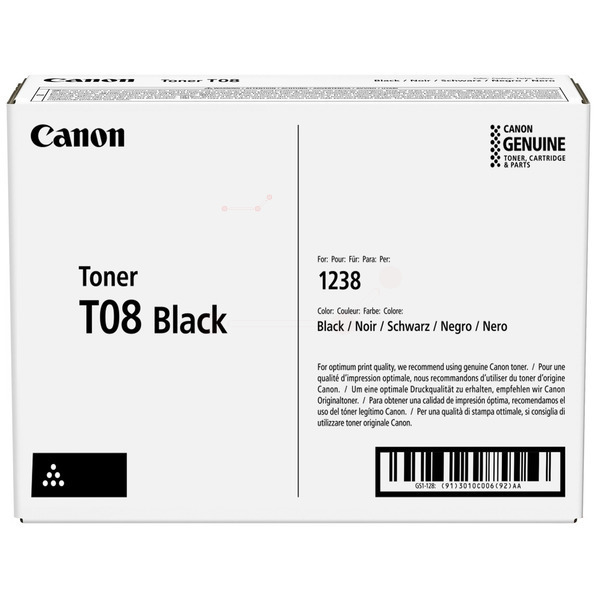 3010C006 // T08 / schwarz / original CANON Toner schwarz / 3010C006 / 11000 S.