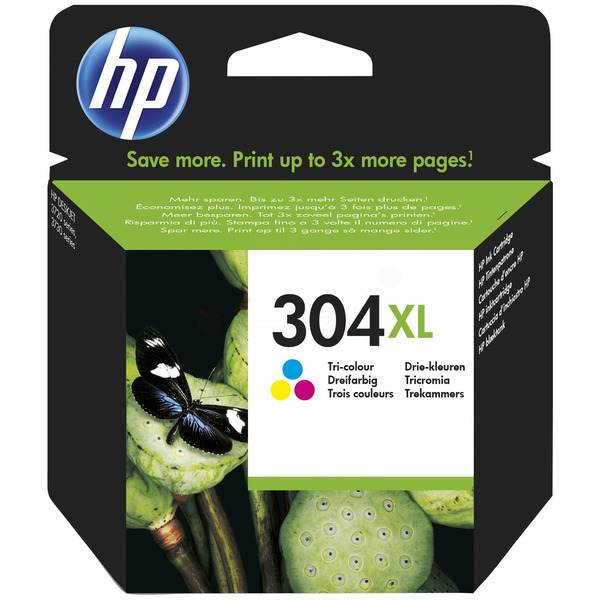 N9K07AE301 // 304XL / original HP Druckkopfpatrone color / N9K07AE301 / 300 S. / 7.00 ml