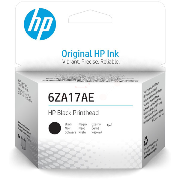6ZA17AE / schwarz / original HP Druckkopf / 6ZA17AE