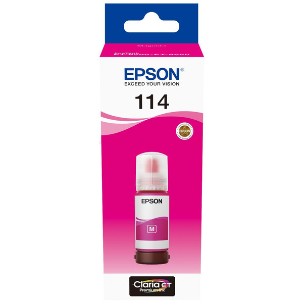 C13T07B340 // 114 / magenta / original EPSON Tintenflasche magenta / C13T07B340 / 6700 S. / 70.00 ml