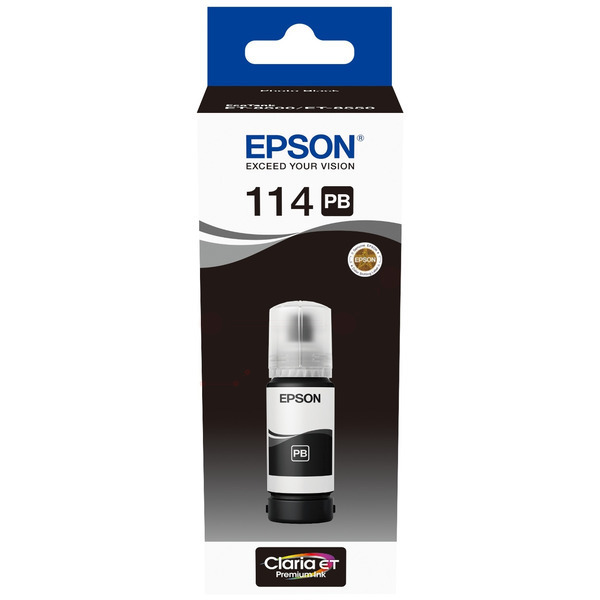 C13T07B140 // 114 / Pfoto Black / original EPSON Tintenflasche  / C13T07B140 / 6700 S. / 70ml