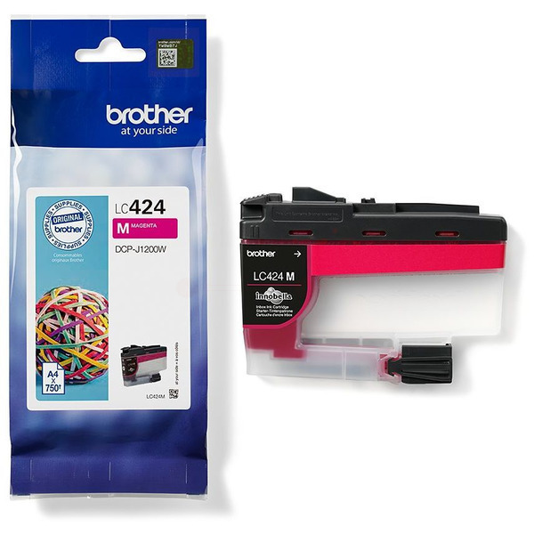 LC424M / magenta / original BROTHER Tintenpatrone magenta / LC424M / 750 S.