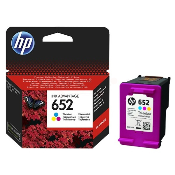 F6V24AE // 652 / original HP Druckkopfpatrone color / F6V24AE / 200 S.