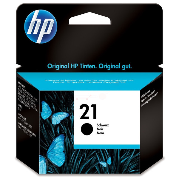 C9351AE // 21 / schwarz / original HP Druckkopfpatrone schwarz / C9351AE / 190 S. / 5.00 ml