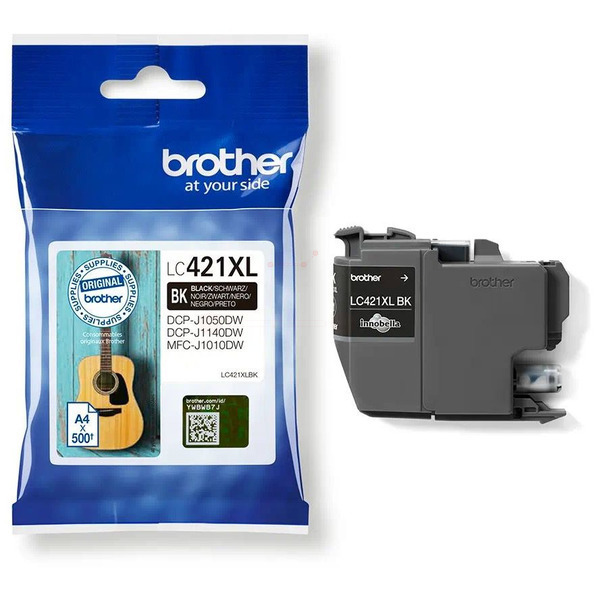 LC421XLBK / original BROTHER Tintenpatrone schwarz / LC421XLBK / 500 S.