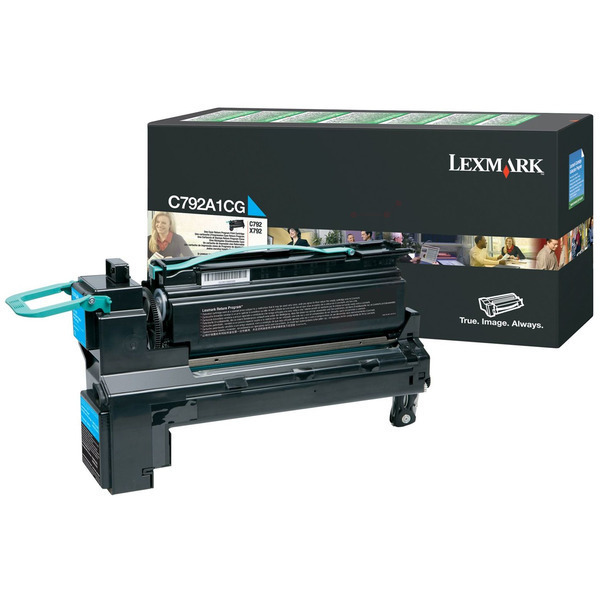 C792A1CG / cyan / original LEXMARK Toner cyan / C792A1CG / 6000 S.