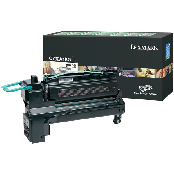 C792A1KG / schwarz / original LEXMARK Toner schwarz / C792A1KG / 6000 S.