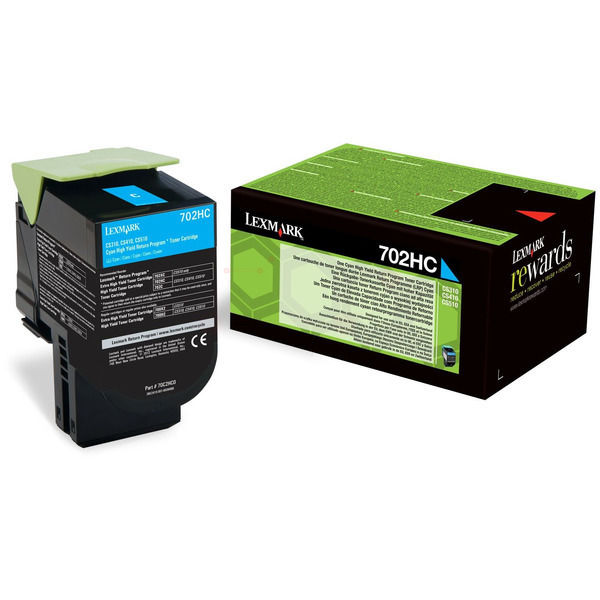 70C2HC0 // 702HC / cyan / original LEXMARK Toner cyan / 70C2HC0 / 3000 S.