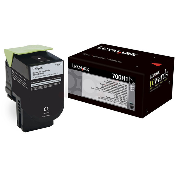 70C0H10 // 700H1 / schwarz / original LEXMARK Toner schwarz / 70C0H10 / 4000 S.