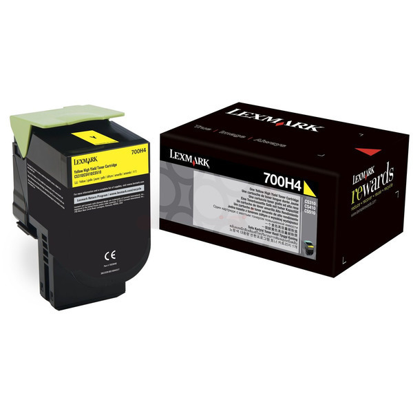 70C0H40 // 700H4 / gelb / original LEXMARK Toner gelb / 70C0H40 / 3000 S.
