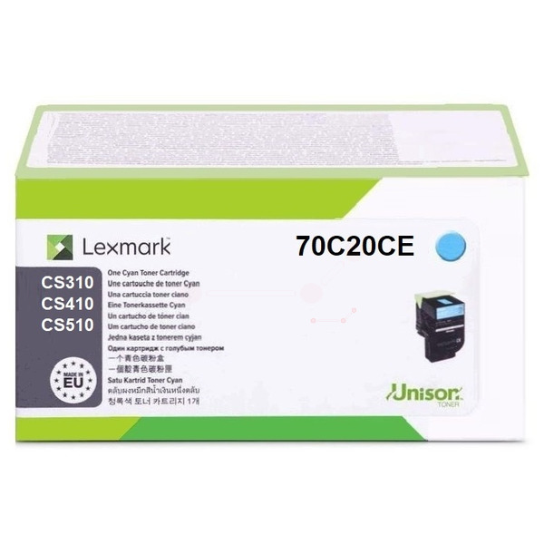 70C20CE // 702C / cyan / original Lexmark Toner cy / 70C20CE / 1000 S.