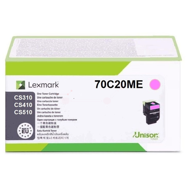 70C20ME // 702M / magenta / original Lexmark Toner / 70C20ME / 1000 S.