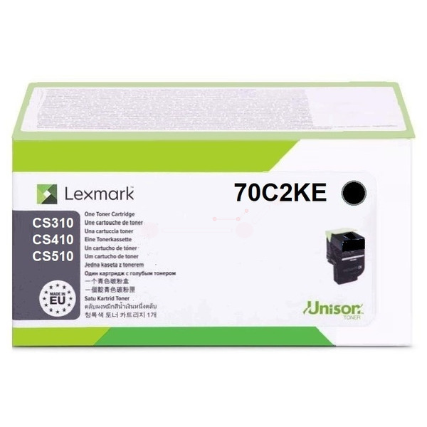 70C20KE // 702K / schwarz / original Lexmark Toner / 70C20KE / 1000 S.