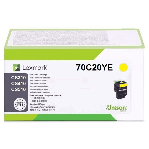 70C20YE // 702Y / gelb / original Lexmark Toner ge / 70C20YE / 1000 S.