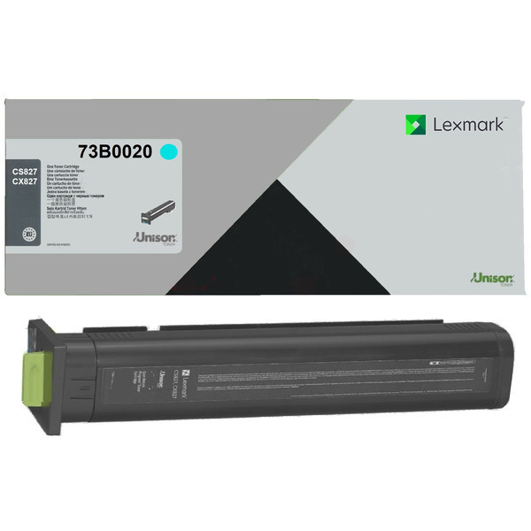 73B0020 / cyan / original LEXMARK Toner cyan / 73B0020 / 15000 S.