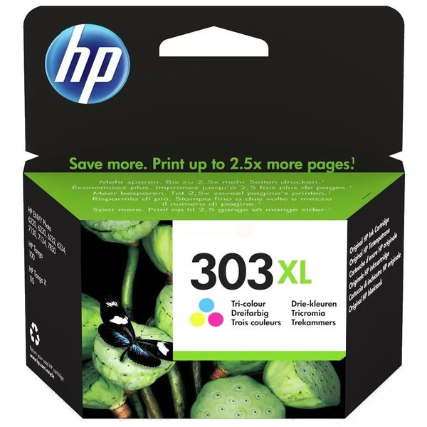 T6N03AE301 // 303XL / original HP Druckkopfpatrone color / T6N03AE301 / 415 S. / 10.00 ml