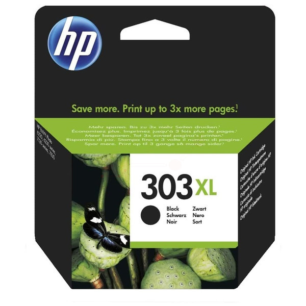 T6N04AE301 // 303XL / schwarz / original HP Druckkopfpatrone schwarz / T6N04AE301 / 600 S. / 12.00 ml
