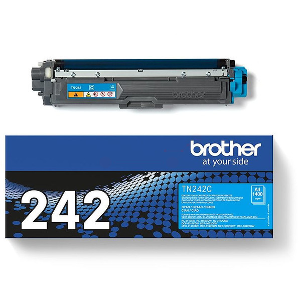 TN242C / cyan / original BROTHER Toner cyan / TN242C / 1400 S.