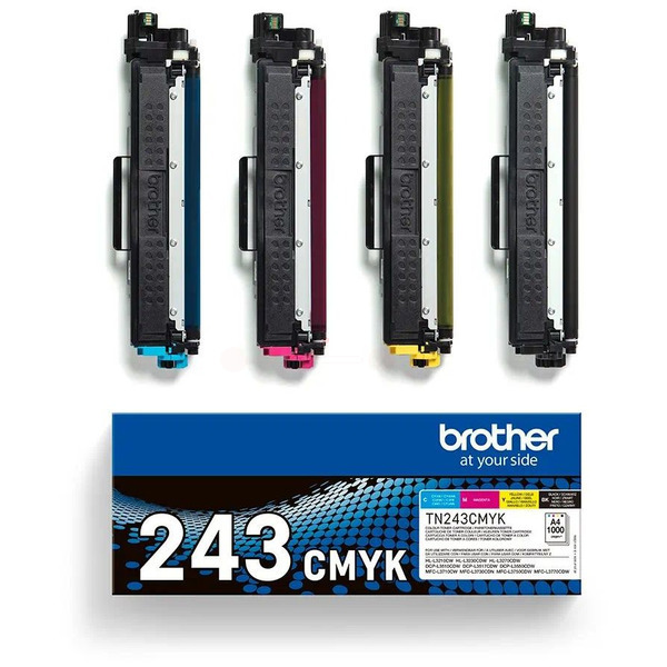 TN243CMYK / original BROTHER Toner MultiPack / TN243CMYK / 1000 S.