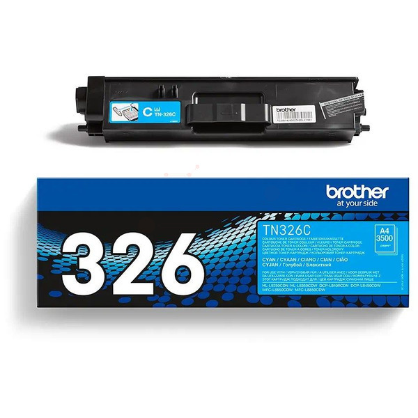 TN326C / cyan / original BROTHER Toner cyan / TN326C / 3500 S.