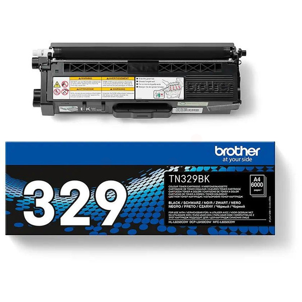 TN329BK / schwarz / original BROTHER Toner schwarz / TN329BK / 6000 S.