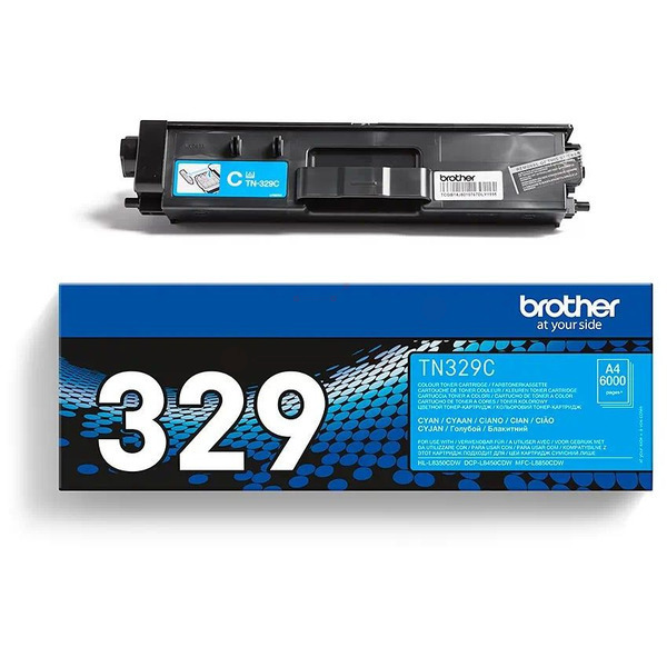 TN329C / cyan / original BROTHER Toner cyan / TN329C / 6000 S.