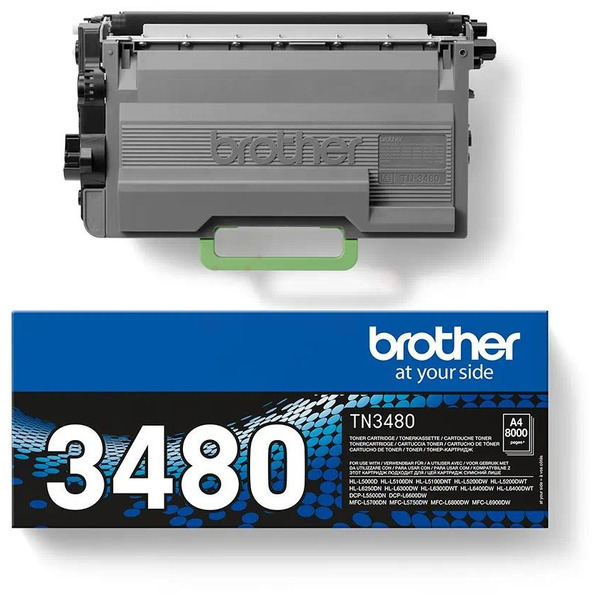 TN3480 / schwarz / original BROTHER Toner schwarz / TN3480 / 8000 S.