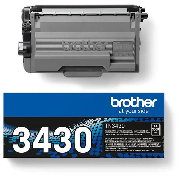 TN3430 / schwarz / original BROTHER Toner schwarz / TN3430 / 3000 S.