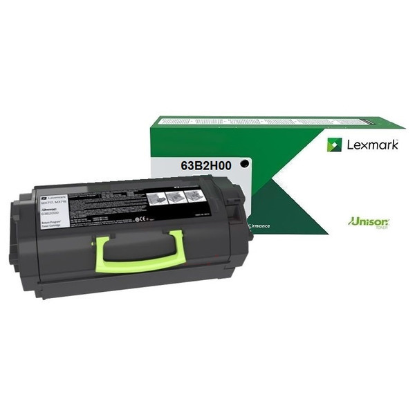 63B2H00 / schwarz / original LEXMARK Toner schwarz / 63B2H00 / 25000 S.