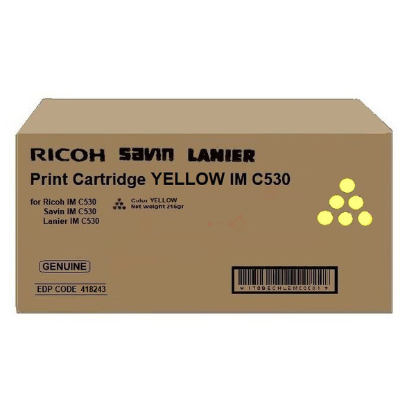 418243 // IMC530 / gelb / original RICOH Toner gelb / 418243 / 18000 S.