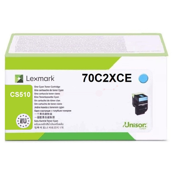 70C2XCE // 702XC / cyan / original LEXMARK Toner cyan / 70C2XCE / 4000 S.