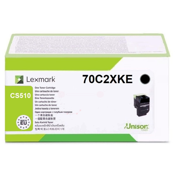 70C2XKE // 702XK / schwarz / original LEXMARK Toner schwarz / 70C2XKE / 8000 S.