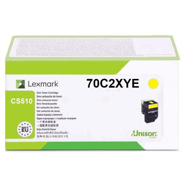 70C2XYE // 702XY / gelb / original LEXMARK Toner gelb / 70C2XYE / 4000 S.