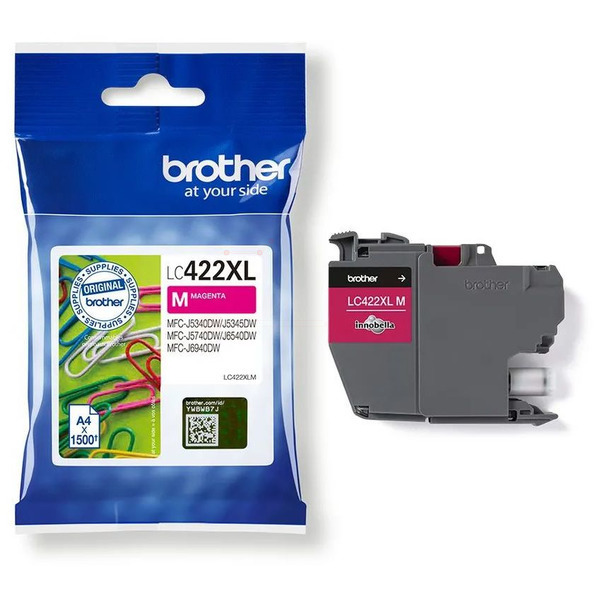 LC422XLM / magenta / original BROTHER Tintenpatrone magenta / LC422XLM / 1500 S.