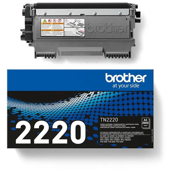 TN2220 / schwarz / original BROTHER Toner schwarz / TN2220 / 2600 S.