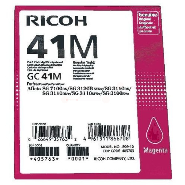 405763 // GC41M / magenta / original RICOH Tinte Sonstige / 405763 / 2200 S.