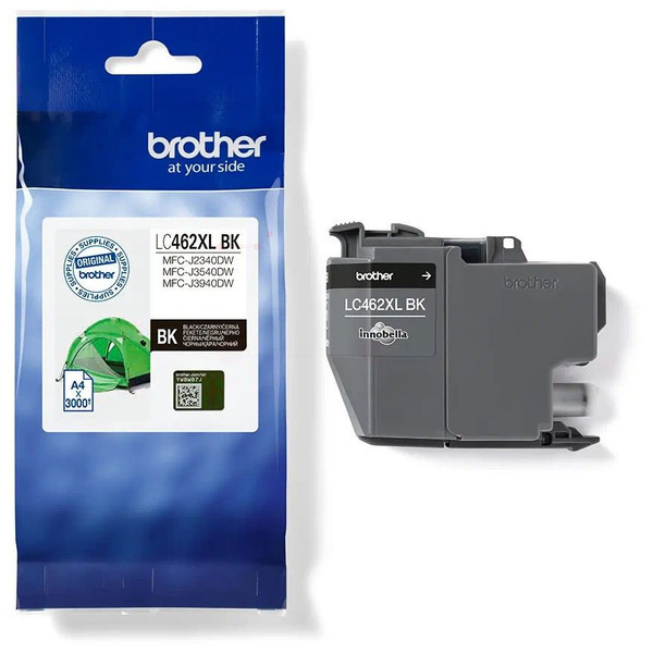 LC462XLBK / schwarz / original Brother Tintenpatro / LC462XLBK / 3000 S.
