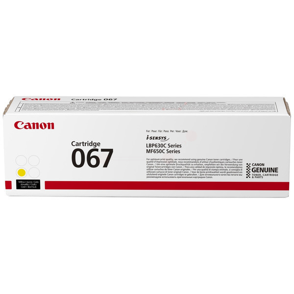 5099C002 // 067 / original CANON Toner gelb / 5099C002 / 1250 S.