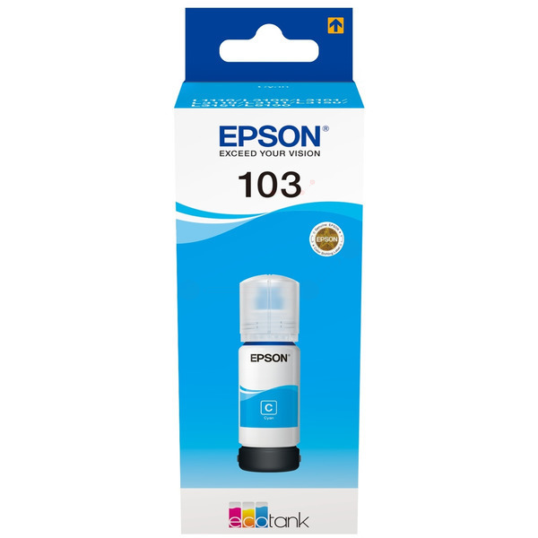 C13T00S24A // 103 / cyan / original EPSON Tintenflasche cyan / C13T00S24A / 4500 S. / 70.00 ml