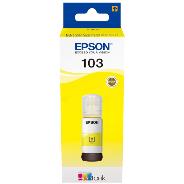 C13T00S44A // 103 / gelb / original EPSON Tintenflasche gelb / C13T00S44A / 4500 S. / 70.00 ml