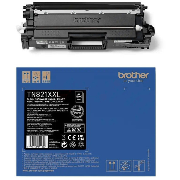 TN821XXLBK / schwarz / original BROTHER Toner schwarz / TN821XXLBK / 15000 S.