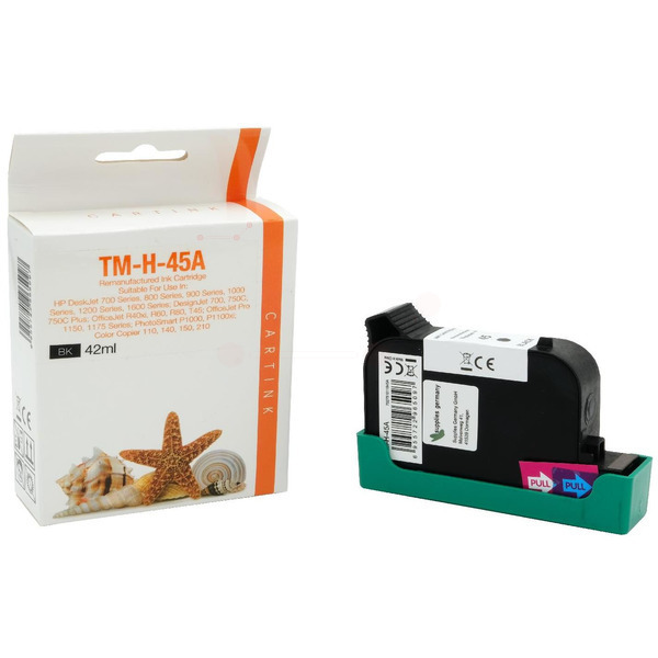 REF45A Refill Tinte Black für HP / 51645A / 42ml 