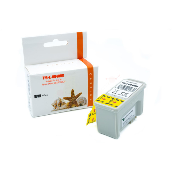 T040 Alternativ Seestern Tinte Black für Epson / C13T04014010 / 17ml 