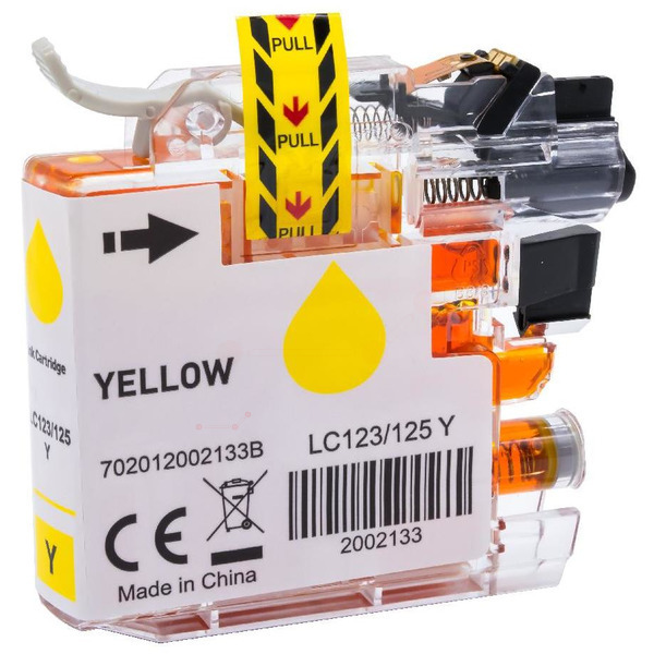 BULK LC125XLY Alternativ Tinte Yellow für Brot / LC125Y / 16,6ml 