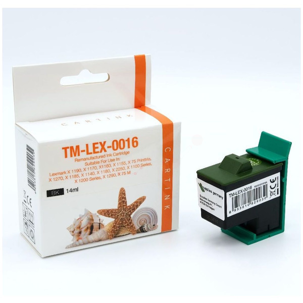 REF0016 Refill Tinte Black für Lexmark / 10N0016 / 14ml 