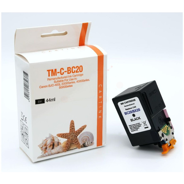 REFBC20 Refill Tinte Black für Canon / 0895A002 /BX20 / 44ml 